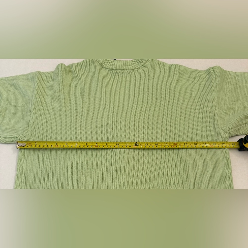 Sanrio Keroppi Light Green Embroidered Skimmer Cardigan Sweater - Picture 7 of 10